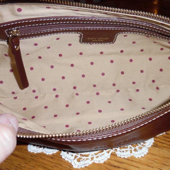 SALE.   Spade Brown Leather Bag.   SALE - Picture 7 of 10